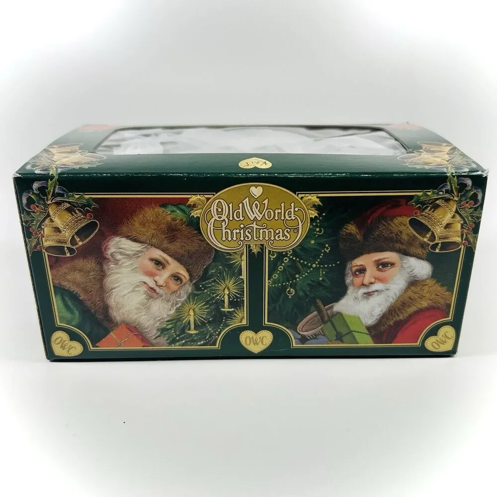 Old World Christmas Knitting Yarn Glass Ornament 32255 Decoration With Box NWT
